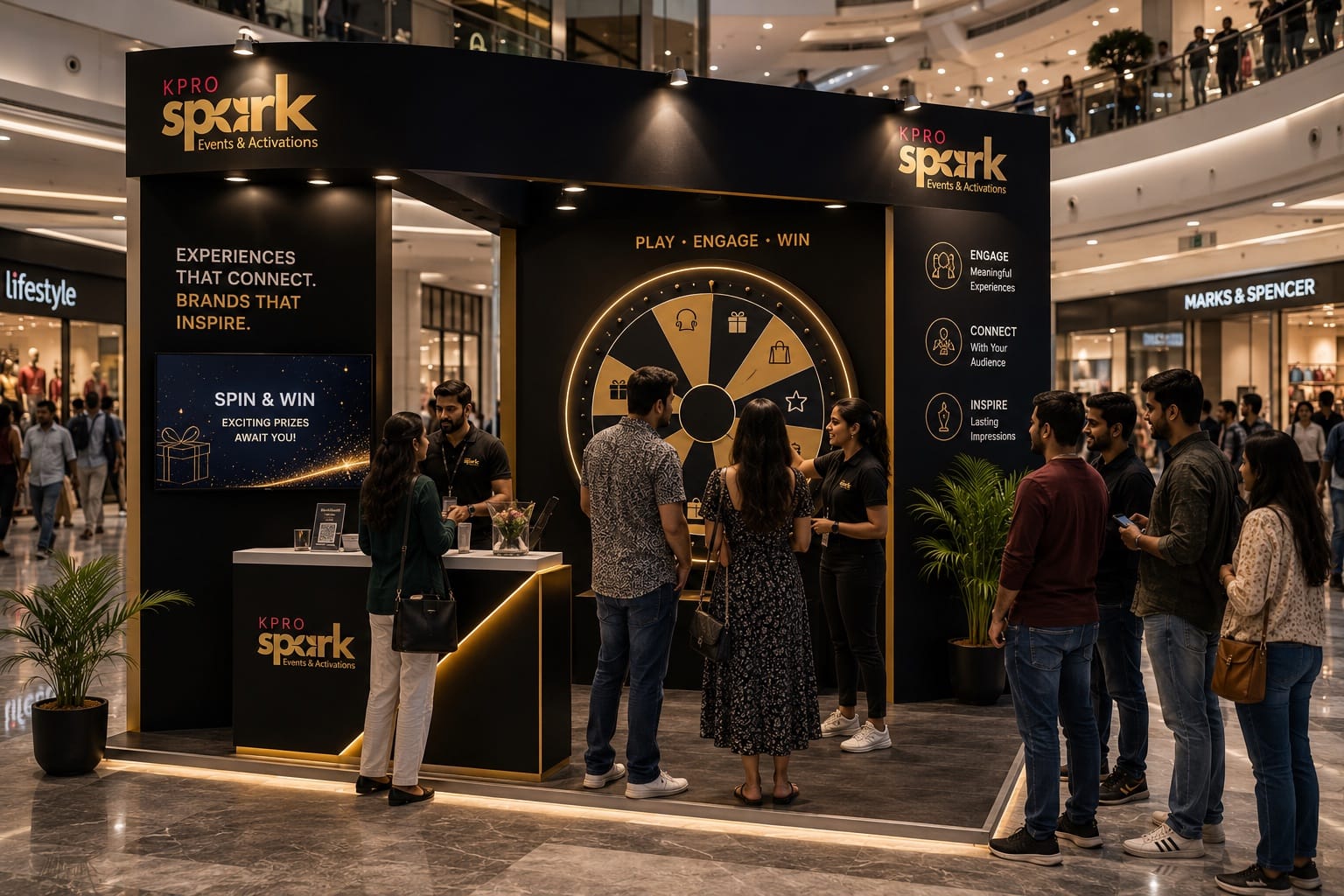 Brand activation on the floor